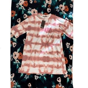 Tie Dye Oversized Mini T-Shirt Dress